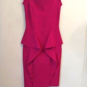 Chiara Boni Dress La Petite Italy Peplum Midi 10-12 Italy 46